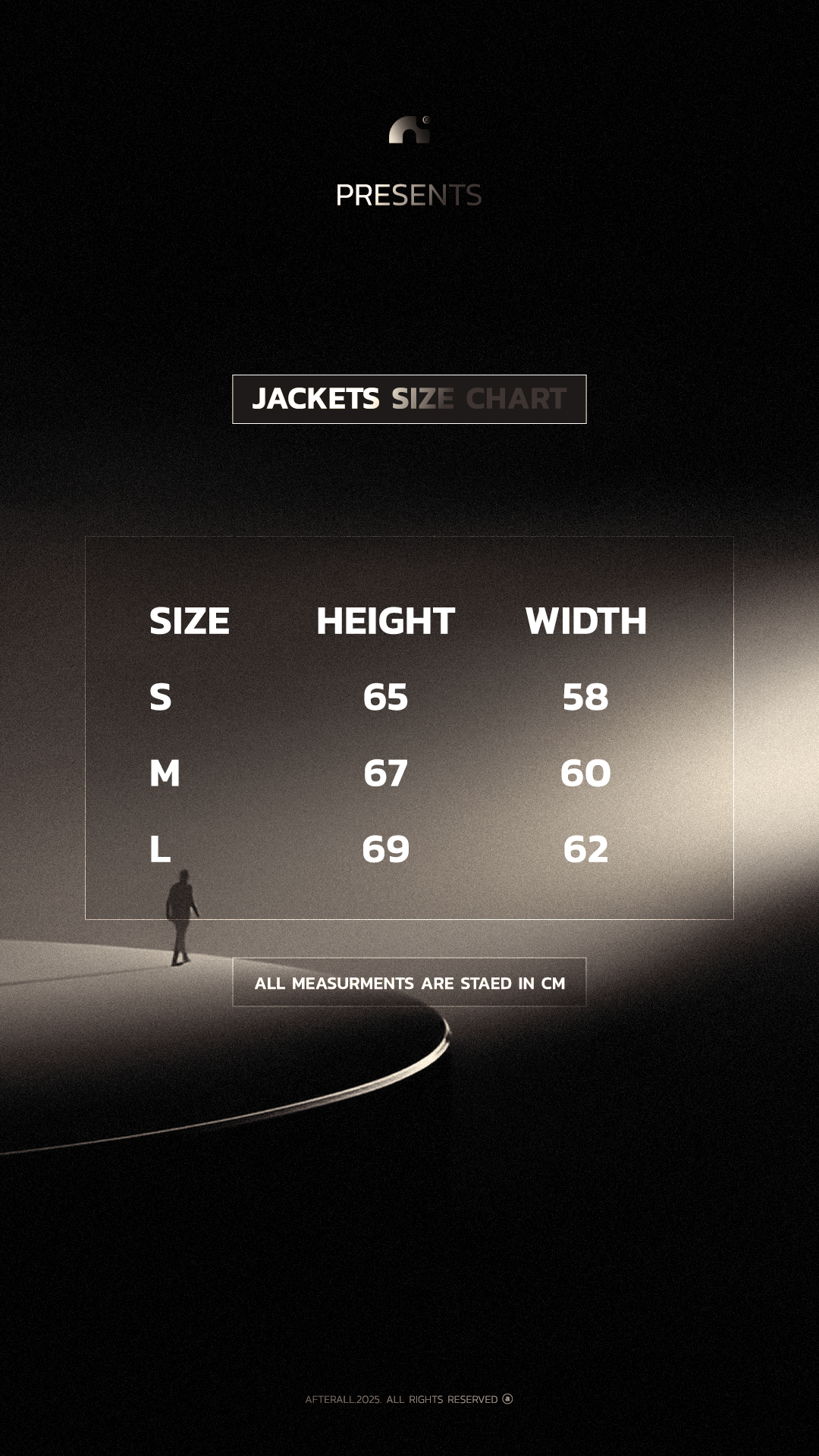 DUO TONE ZIP UP JACKET - BEIGE — Size chart